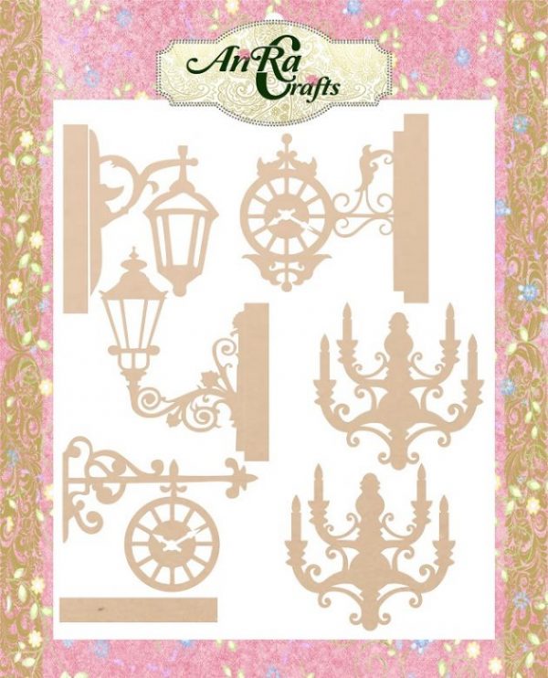 3D Lamps and Wall Clocks Set 1