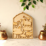 Pre Mark Jharokha Frame with Pichwai Cows and Lotus Cutouts