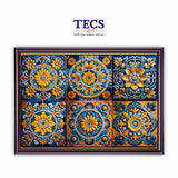 Ceramic Tiles Decoupage Paper Mandalam