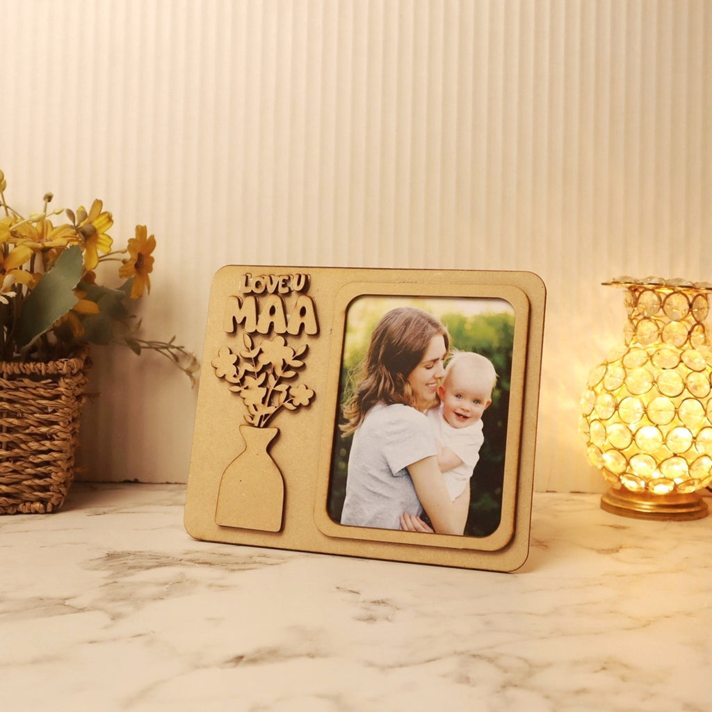 Squircle Photo Frame With Flower Vase