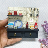 Miniature Drawer Shelf Fridge Magnet Pattern A