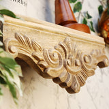 Natural Wood Cornice Shelf Nuvyam