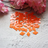 Orange Burfi Mirrors for Lippan Art