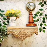 Natural Wood Cornice Shelf Nuvyam