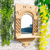 Rajwadi Mirror with Shelf