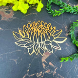 Foldable Golden Acrylic Flower A