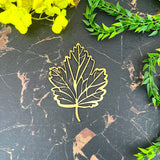 Foldable Golden Acrylic Leaf E