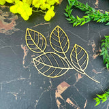 Foldable Golden Acrylic Leaf A