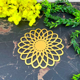 Foldable Golden Acrylic Flower C
