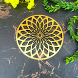Foldable Golden Acrylic Flower D