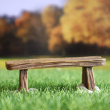 Miniature Wood Log Bench