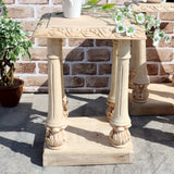 Wooden Hand Carved Vintage Table with Free Shipping