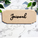 Voyage Plank Nameplate Carved Edge