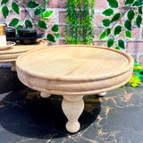 Spiral Hand Carved Chauki