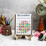 DIY Table Calendar with Coloring Book