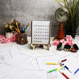 DIY Table Calendar with Coloring Book