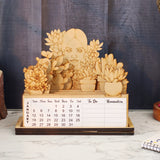 DIY Table Calendar Blooming Days Pre Marked