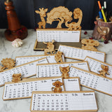 DIY Table Calendar Jungle Adventure Pre Marked