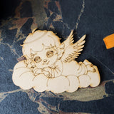 Cute Boy Fairy on Cloud Magnet