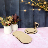 Tea Cup Style Stand with Circle Coasters