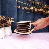 Tea Cup Style Stand with Circle Coasters