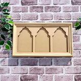 Three Partition Rajwadi Jharokha Wall Panel A