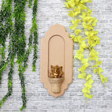 Antique Hand Carved Wood Log Wall Panel Pattern B