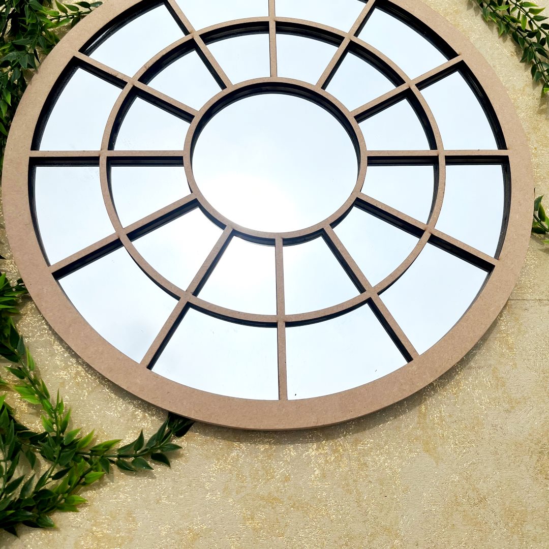 Farm House Country House Style Round Mirror A