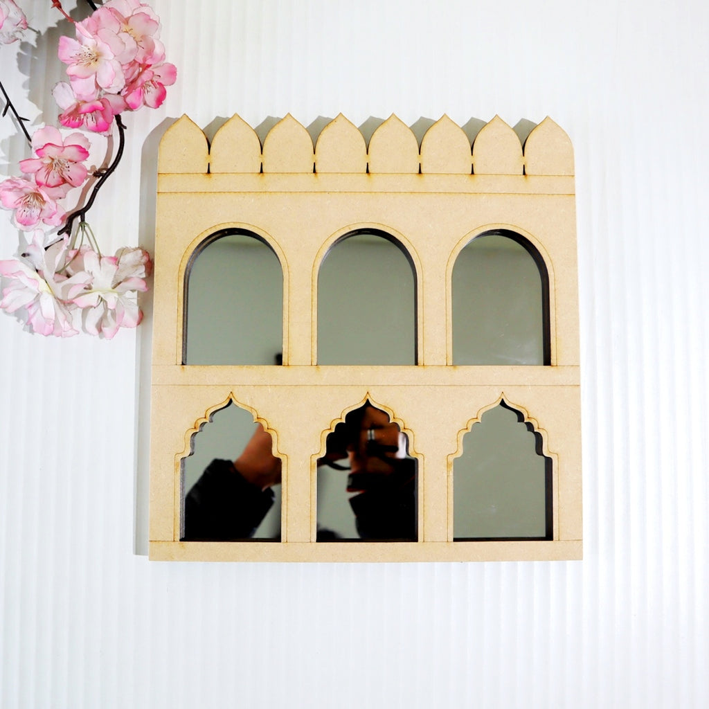 Rajwadi Jharokha Mirror Pura