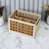 Rattan Cutlery and Napkin Holder