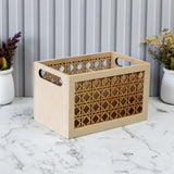 Rattan Cutlery and Napkin Holder