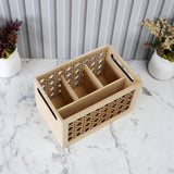 Rattan Cutlery and Napkin Holder