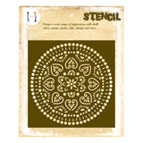 Mandala Dot Pattern Stencil A