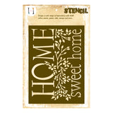 Sweet Home Floral Stencil