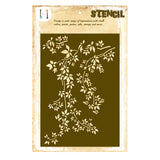 Ivy Leaves Branches Stencil