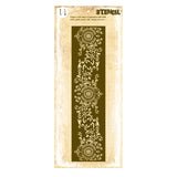 Vintage Circle Border Intricate Stencil A