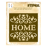 Home Stencil With Border A