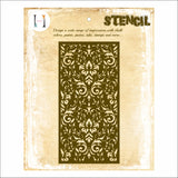 Suvarna Damask Background Stencil