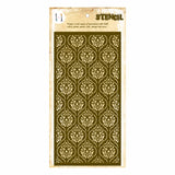 Victorian Damask Stencil A