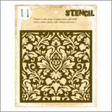 Vintage Flourish Background Stencil A