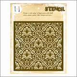 Vintage Flourish Background Stencil B