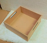 Flat Handle Tray with Acrylic Lid