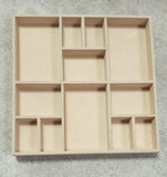 Multiple Partition Shadow Box with Acrylic