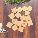 Circle-Square Coaster Bundle White Acrylic