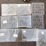Stencil Bundle 11x9 Inches