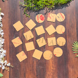 Circle-Square Coaster Bundle Black Acrylic