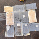 Stencil Bundle 10x7 inches