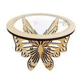 Butterfly Table with Transparent Acrylic Base