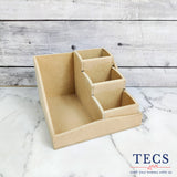 Small Wavy Stepped Organizer with Tray