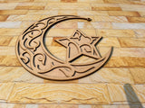 3D Moon and Star Wall Decor